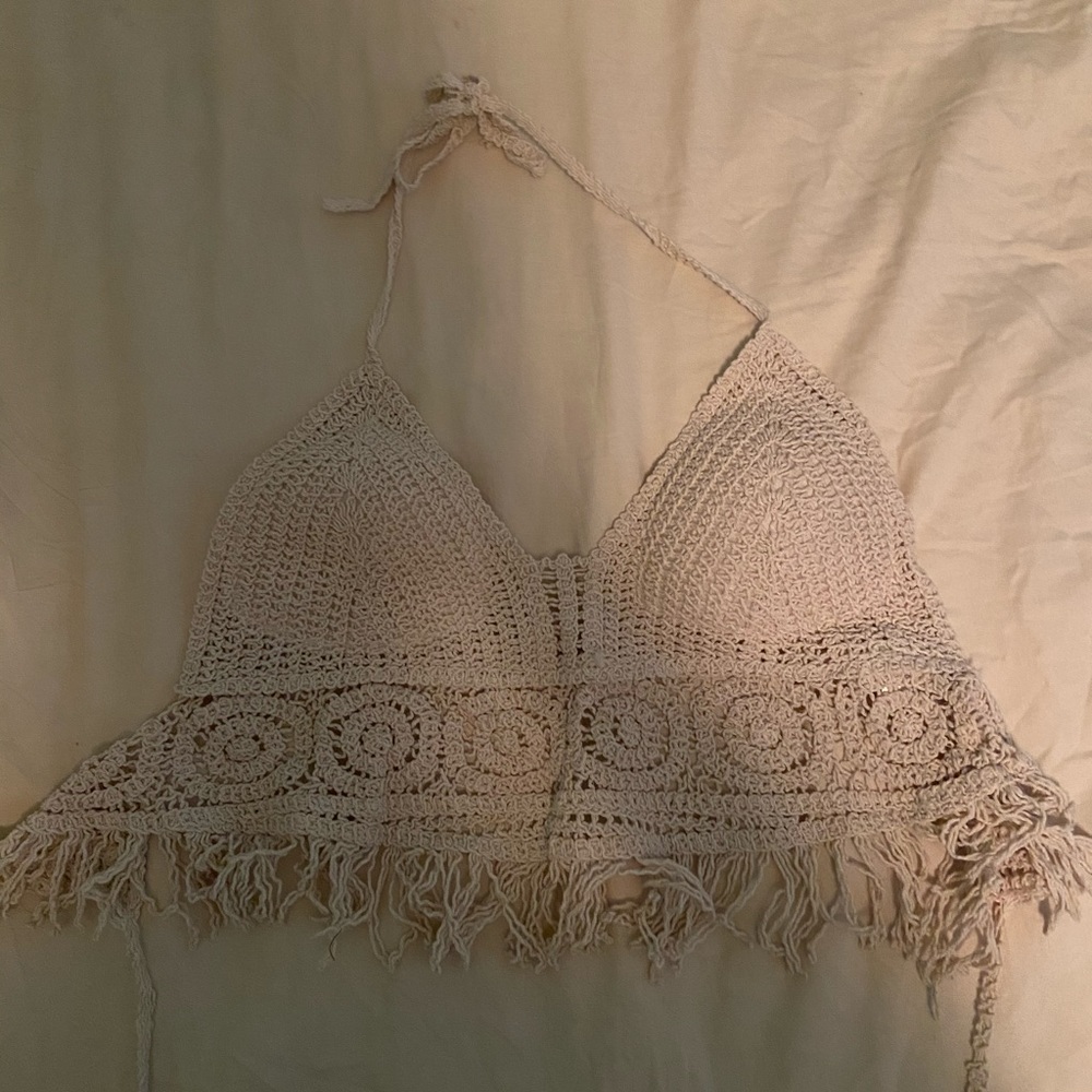 crochet bathing suit top